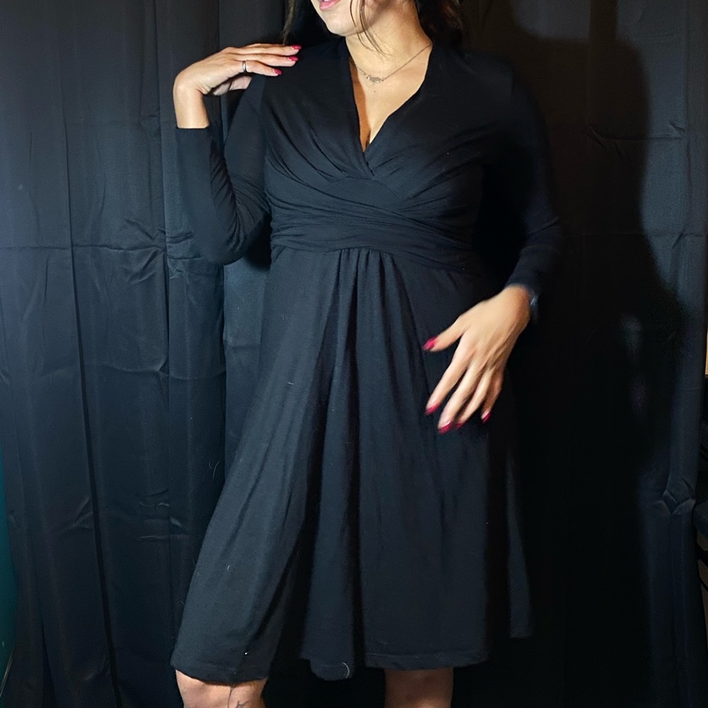 Wrap me up 🖤 black dress